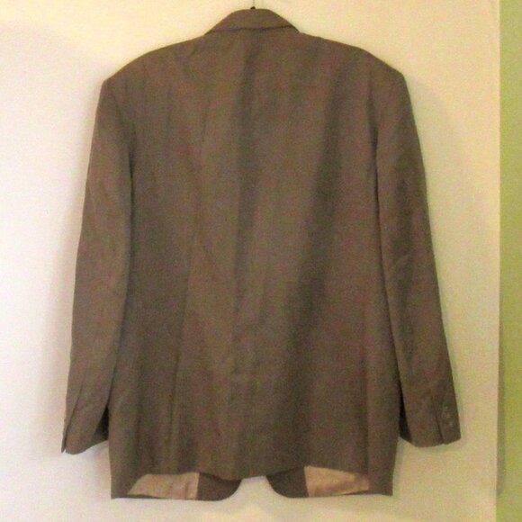 Gianni Valente Collezzione Tan Suit Jacket / Blazer, Size 44R, 100% Wool,  I425 - Picture 5 of 9
